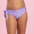 Imagem do Biquini Para Menina 4 a 10 anos Top Detalhe de croação + Calcinha de amarrar com Brilho Lilas