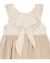 Vestido Infantil Linho com Viscose Gola com Renda Laço nas Costas Zíper Lateral Tamanhos 4 6 8 10 - Manulele Roupa Infantil