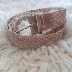 Cintos de cuero crudo trenzados - tienda online