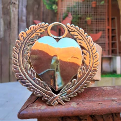Cinto Hebillón de alpaca Corazón - tienda online