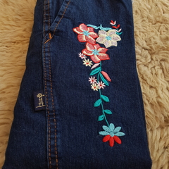 Bombachas de campo en jeans bordadas. - comprar online