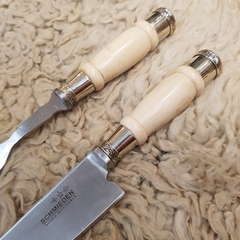 Juego asador hueso y alpaca - comprar online
