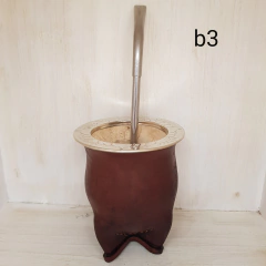 Mates Uruguayos Camionero con Bombilla Pico de Loro - comprar online
