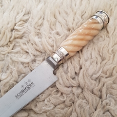 Cuchillo hueso gallonado y alpaca 14cm en internet