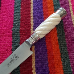 Cuchillo hueso y alpaca 14cm en internet