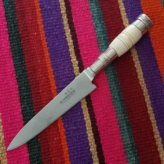 Cuchillo hueso y alpaca 14cm - comprar online