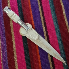 Cuchillo hueso y alpaca 14cm