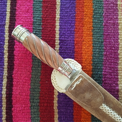 Cuchillo asador de madera y alpaca 20 cm en internet