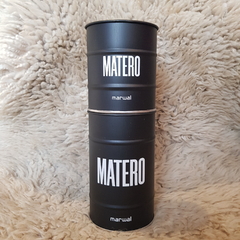 Juego de latas yerbera y azucarera matero