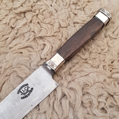 Cuchillo madera y alpaca 16 cm en internet