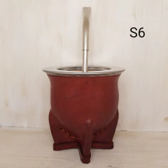 Mates Uruguayos Camionero con Bombilla Pico de Loro - comprar online