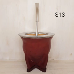 Mates Uruguayos Camionero con Bombilla Pico de Loro - comprar online
