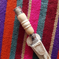 Cuchillo hueso y alpaca 14cm en internet