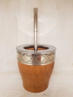 Mate algarrobo imperial con bombilla pico de loro - comprar online