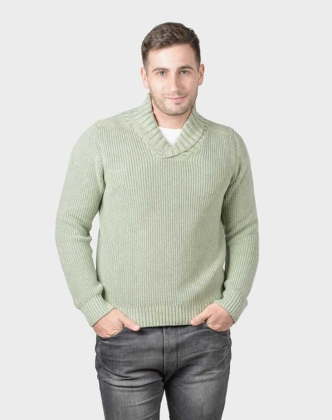 Sweater con cuello doblado