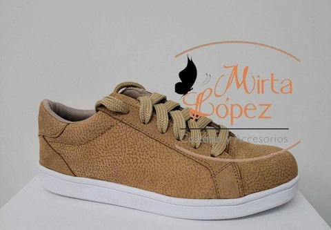 Zapatillas cuero graneado