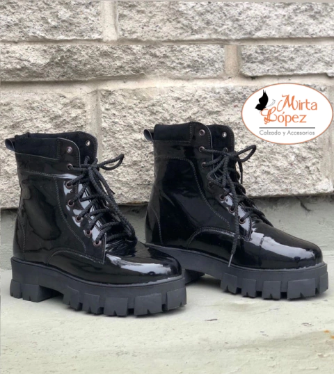 Borcego Milan Tractor Charol Nuevo 35-43