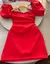Vestido Curto Manga Bufante