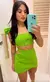 Conjunto Saia + Cropped Manga Babadinhos