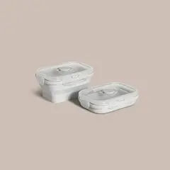 Contenedor plegable de silicona rectangular - comprar online