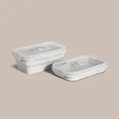 Imagen de Contenedor plegable de silicona rectangular