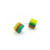 Brinco Cubinho Efeitos 000096 - Sobral Design - Joias e Acessórios de resina