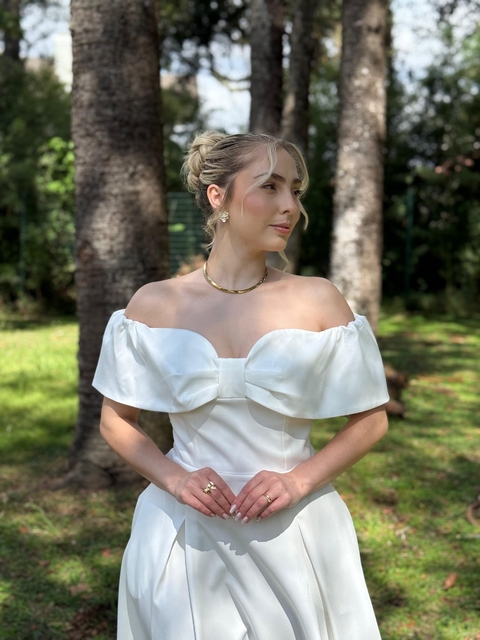 Vestido Noiva ( Laços frontal )