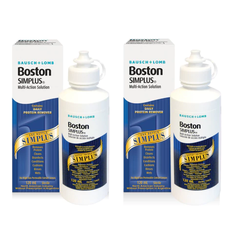 Liquido Lentes Contacto Boston Simplus 120 Ml Multiproposito X2 - comprar online