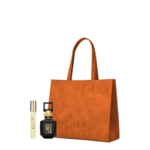 CHER ONYX ELIXIR PARFUM 50ML & TRAVEL SIZE 20ML & TOTE BAG SET