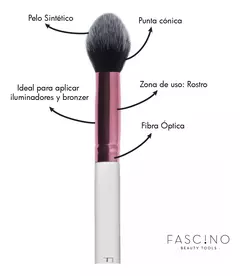Fascino Pincel Iluminador De Maquillaje Color Blanco Blanco en internet