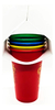 Vasos De Plástico X 4 Harry Potter Casas Licencia Oficial - comprar online