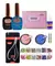 Kit Esmalte Semi Top Base Glitter Strass 120 Uñas Navi