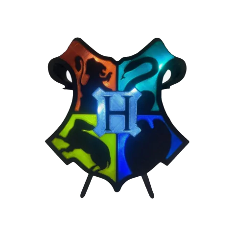 Lampara Harry Potter Escudo Hogwarts Veladores Usb - comprar online