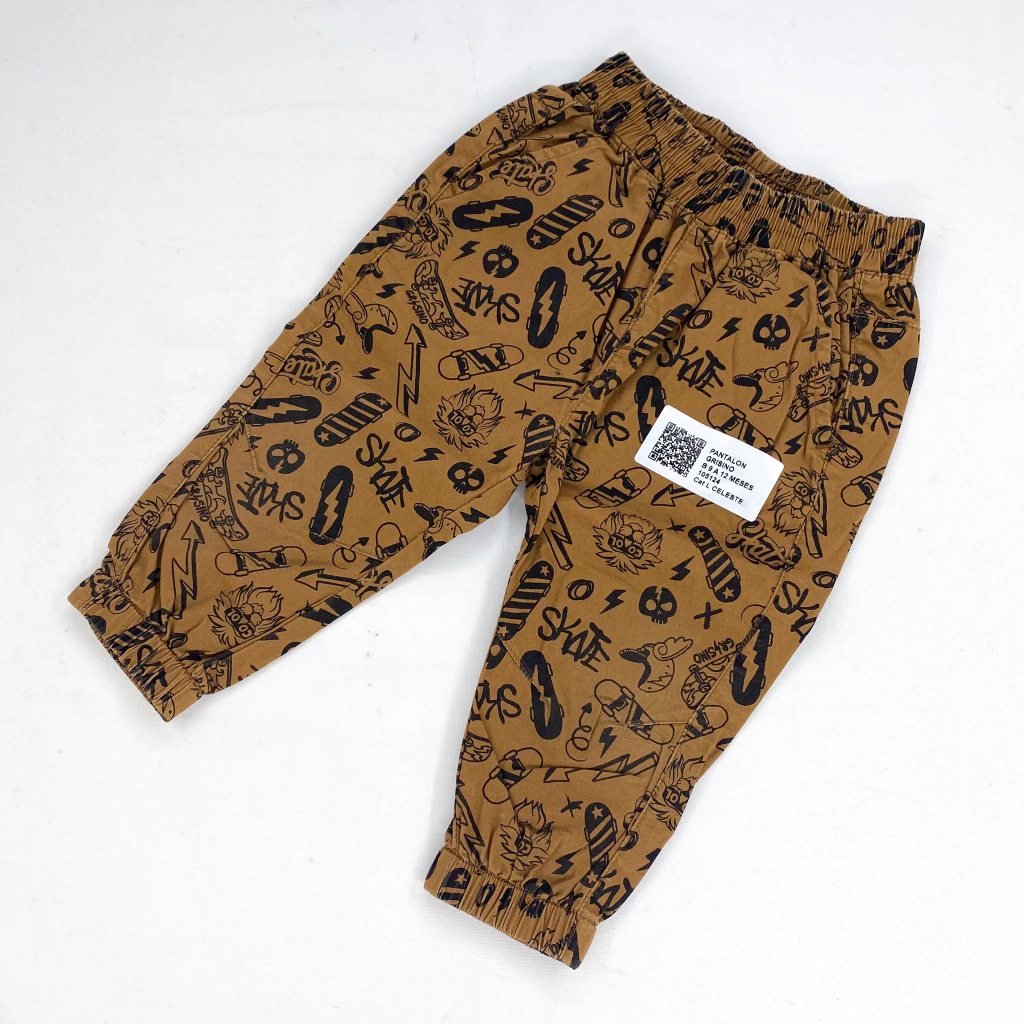 PANTALON-GRISINO-T 9-12 MESES