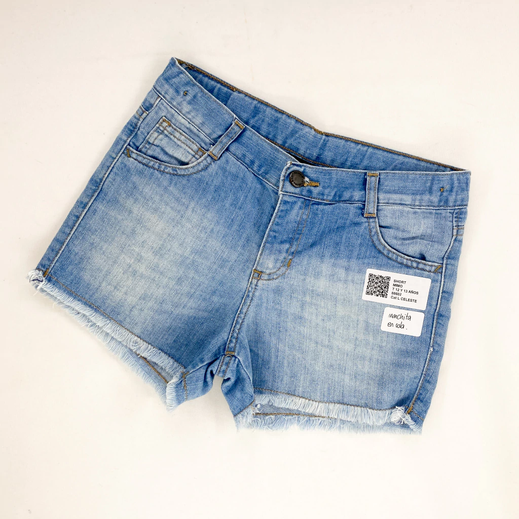 CON DETALLE / SHORT-MIMO-T 12 AÑOS