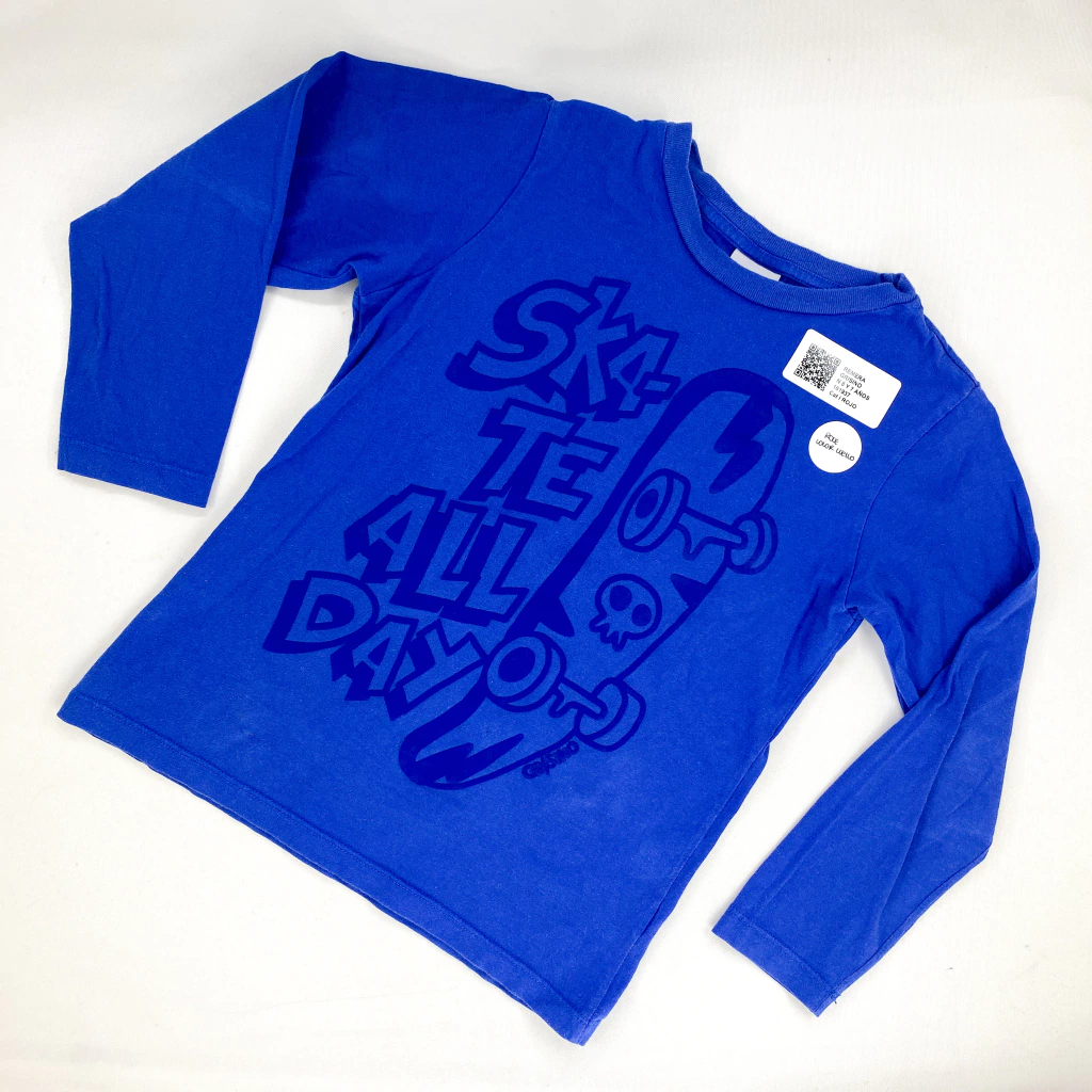 CON DETALLE / REMERA-GRISINO-T 7-8 AÑOS