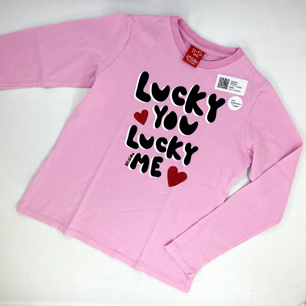 CON DETALLE / REMERA-GRISINO-T 11-12 AÑOS