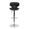 BANQUETA ECOCUERO TRIANGULAR CON RESPALDO (NEGRO) - Koa