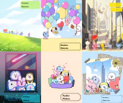 Separadores para carpetas de Bts y Bt21 en internet