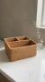 Organizador poliresina símil rattan - Rancho Deco