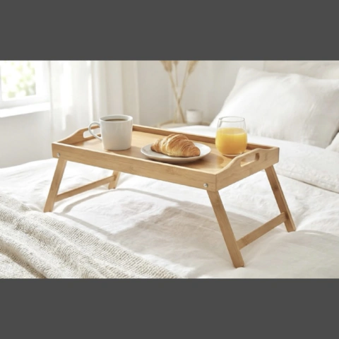 Bandeja cama desayuno con patas Bamboo - comprar online