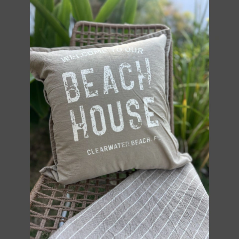 Funda almohadón Beach house - tienda online