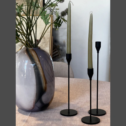 Candelabros de hierro Net negro y dorado - tienda online