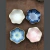 Platitos Ceramica flor y hoja de loto - Rancho Deco