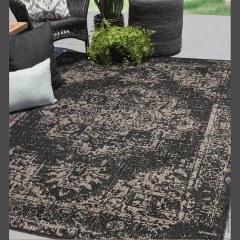 Alfombra símil yute 200x300 lavable diseños varios interior y exterior en internet