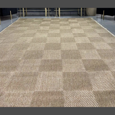 Alfombra símil yute 200x300 lavable diseños varios interior y exterior - comprar online