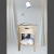 MESA DE LUZ ALAMO TEÑIDO 1 cajón con apoyo. A pedido - comprar online