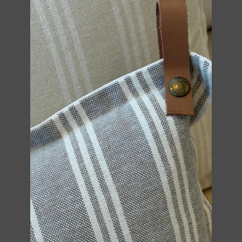 Funda de almohadón 50x30 con tirador de cuero - tienda online