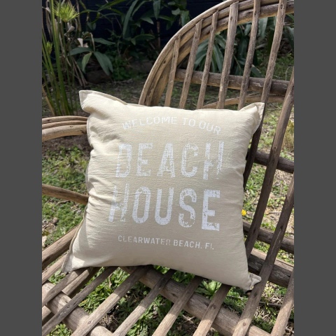 Funda almohadón Beach house - comprar online