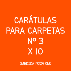 Carátulas para carpeta Nº 3 - x8